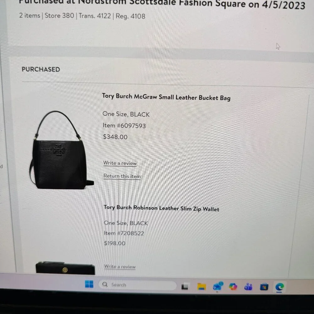 Tory Burch Black Crossbody Bag with Gold Accents - Picture 6 of 6